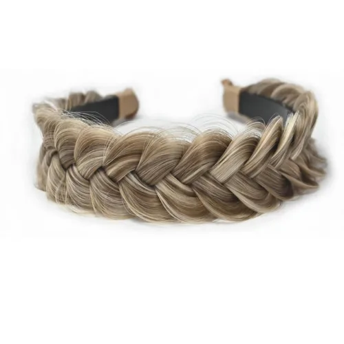 Miniatura 17 de Banda ancha trenzada para el cabello, accesorios para el cabello, banda elástica antideslizante para mujeres y niñas (A1002)