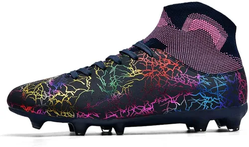 Miniatura 2 de ESXGED Zapatos de fútbol ligeros de moda para mujer, zapatos de fútbol para hombre, cómodos, zapatos de pinchos, para entrenamiento, atléticos