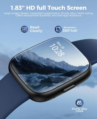 Miniatura 2 de SOUYIE Reloj inteligente con más de 100 modos deportivos, Alexa integrado, pantalla táctil personalizable HD de 1.83 pulgadas, IP68 impermeable