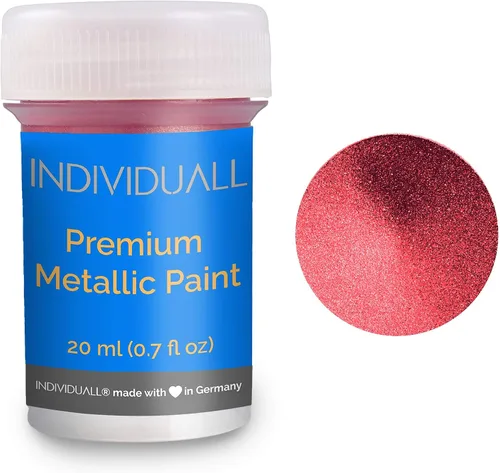 Miniatura 7 de individuall Juego de pintura acrílica metálica, paquete de 8 (0.7 onzas líquidas), pinturas metálicas multicolor