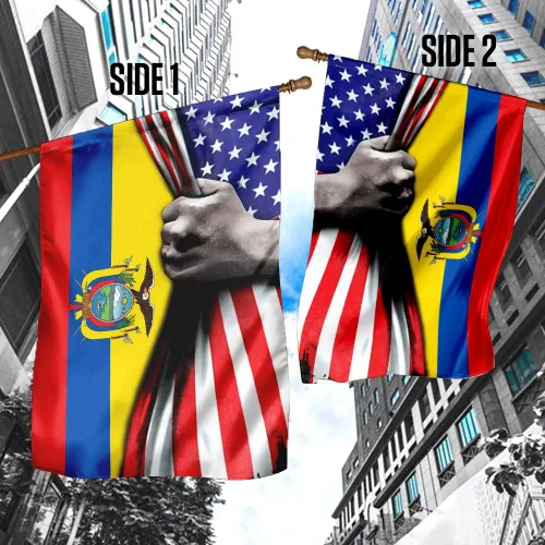 Miniatura 3 de Banderas-Bandera de Ecuador de Estados Unidos QNK464F, bandera de jardín (11.5 x 17.5 pulgadas) - Banderas de jardín de Estados Unidos de poliéster