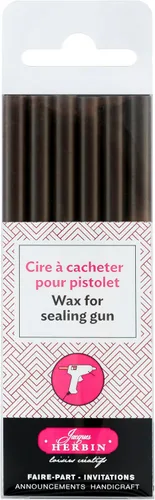 Miniatura 11 de Cera para pistola de pegamento Herbin - 4 3/4 de largo - Blanco blanco (Extra White)