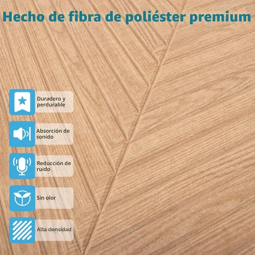 Miniatura 5 de Art3d Paquete de 6 paneles de pared acústicos autoadhesivos para decoración del hogar, paneles insonorizados de 24 x 24 pulgadas para oficina