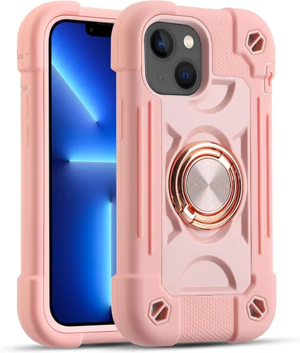 Miniatura 98 de MARKILL Funda compatible con iPhone Air de 6.5 pulgadas 2025 con soporte de anillo giratorio de 360 grados, protección contra caídas de grado
