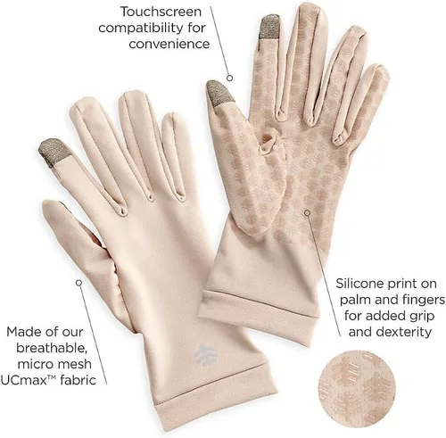 Miniatura 2 de Coolibar UPF 50+ Gannett - Guantes UV para hombre, protección solar