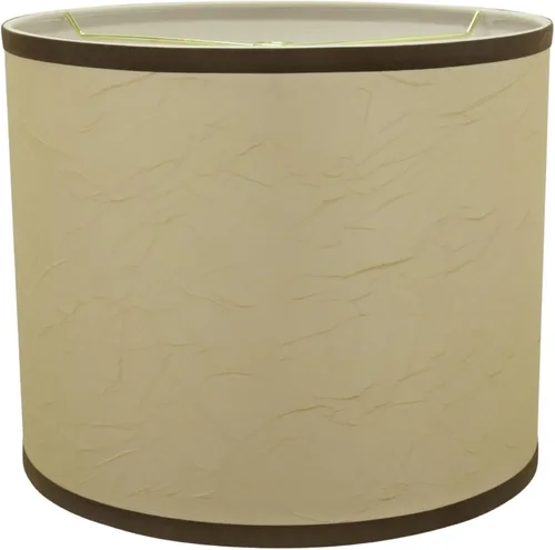 Miniatura 22 de Aspen Creative 31090A pantalla para lámpara de araña de transición con forma de cilindro en color beige, 12 pulgadas de ancho (12 x 12 x 10 pulgadas)
