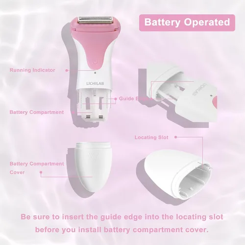 Miniatura 3 de Electric Razors for Women & Bikini Trimmer for Sensitive Skin - Hypoallergenic Cordless Foil Shaver Painless Body Hair Removal for