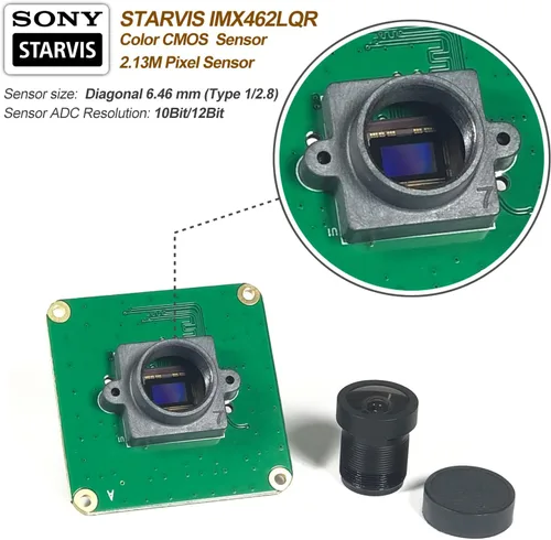 Miniatura 2 de Módulo de cámara industrial Raspberry Pi STARVIS IMX462 Color CMOS Sensor 2MP Pixel para toda Raspberry Pi, soporte Bullseye libcamera y Raspbian