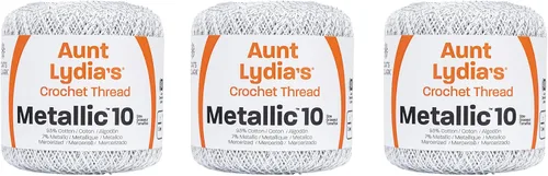 Miniatura 9 de Aunt Lydia Classic Crochet - 3 unidades de 350y/1,049.9 ft - Natural