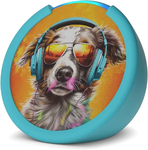 Miniatura 2 de Amazon Echo Pop Kids (último modelo), diseñado para niños, con control parental, incluye 6 meses de Amazon Kids+, diseño Anthro Pup