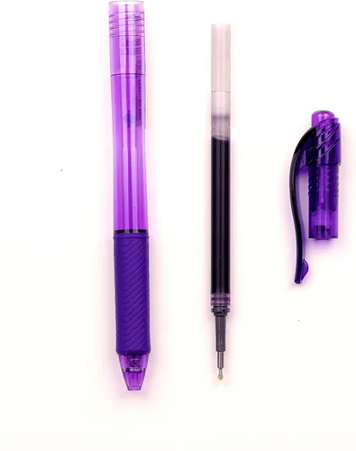 Miniatura 4 de Pentel - Tinta de recarga para bolígrafo de gel EnerGel, punta de aguja de 0.5 mm, tinta violeta, caja de 12 (LRN5-V)