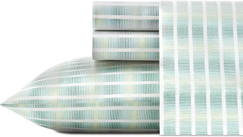 Miniatura 87 de Tommy Bahama - Juego de sábanas tamaño King, ropa de cama de percal 100% algodón con una sensación crujiente y fresca, sábanas con sábana bajera