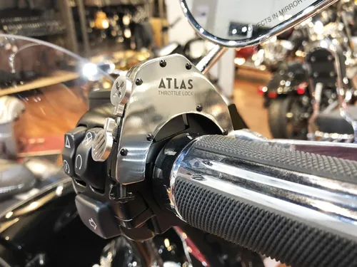 Miniatura 6 de ATLAS Bloqueo del Acelerador - Una Asistencia del Acelerador de Control de Crucero para Motocicleta, PULIDO (Kit Inferior)