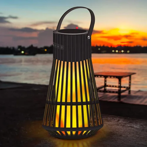 Miniatura 8 de Altavoz Bluetooth para exteriores con atmósfera de llama, altavoz inalámbrico LED impermeable con antorcha, sonido estéreo, accesorios geniales