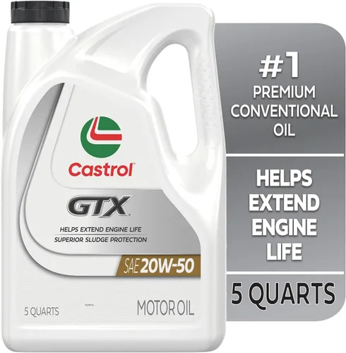 Miniatura 2 de Castrol GTX 20W-50 Aceite de Motor Convencional, 5 Cuartos