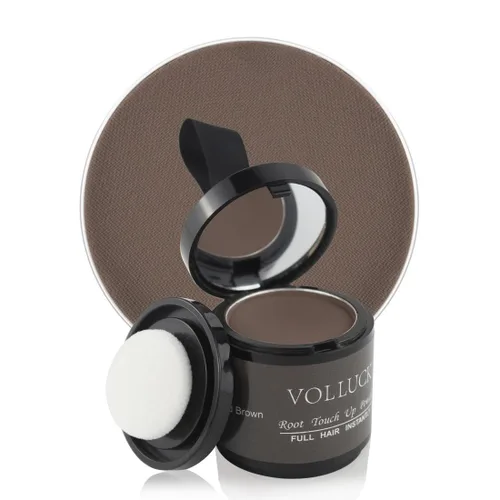 Miniatura 25 de Polvo de retoque de raíz, polvo instantáneo para la línea del cabello para áreas delgadas y cobertura de cabello gris, cobertura de raíz natural