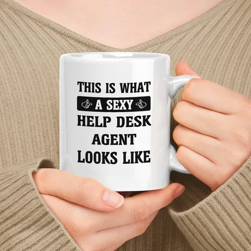 Miniatura 236 de Divertido regalo para administrador – Taza de cerámica blanca de 11 oz y 15 oz – Esto es lo que un administrador parece