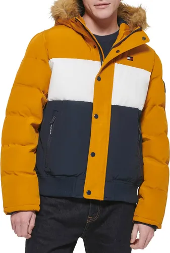 Miniatura 33 de Tommy Hilfiger Chaqueta Bomber de Esnórquel Acolchada de Tela Ártica para Hombre (Estándar y Tallas Grandes)
