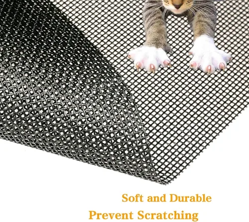Miniatura 2 de Tooltriz Reemplazo de pantalla de ventana a prueba de mascotas, 48 x 100 pulgadas, malla de fibra de vidrio de carbón grueso mejorado para puertas