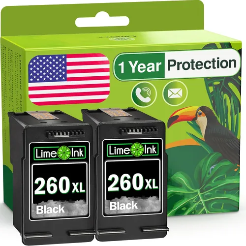 Limeink Cartucho de tinta de repuesto compatible para Canon 260 Cartucho de tinta negra 260XL para Canon TS6420 Cartucho de tinta para Canon TS6400