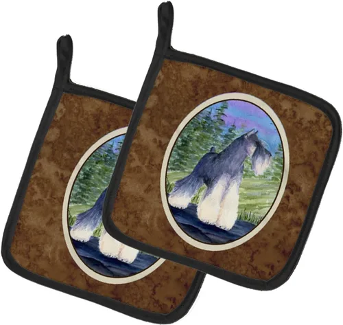 Miniatura 117 de Caroline's Treasures SS8617PTHD - Juego de soportes para ollas de cocina resistentes al calor, almohadillas calientes para horno para cocinar, Husky