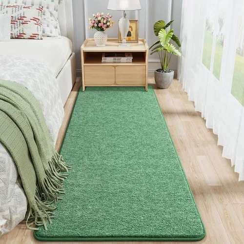 Chicrug Alfombras Modernas de 2x8 Pies para Dormitorio y Sala de Estar, Alfombra de Pasillo de Espuma Viscoelástica de Pelo Bajo para Entrada y