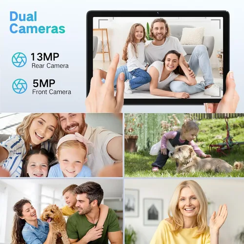 Miniatura 8 de Tablet Android 15 de 10.1 pulgadas con Gemini AI, Octa-Core 12 GB de RAM 128 GB ROM (expansión de 2 TB), tabletas de pantalla táctil HD grande