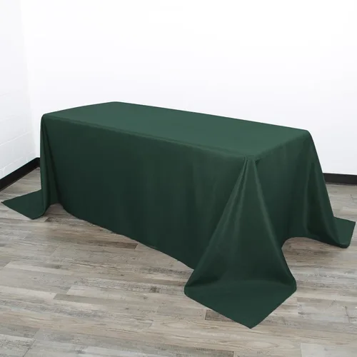 Miniatura 44 de Your Chair Covers - Mantel rectangular de poliéster de 90 x 132 pulgadas, color morado, mantel de boda sin costuras de alta calidad para mesas
