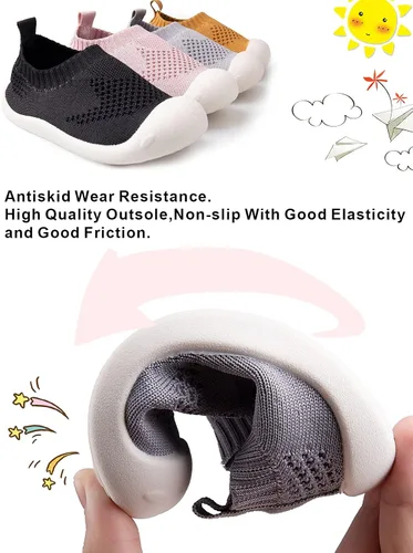 Miniatura 3 de Zapatos para bebés de 1 a 4 años, zapatos para niños pequeños, zapatos para niños y niñas, suela suave, tela de algodón antideslizante, malla