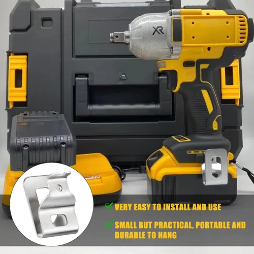 Miniatura 3 de Clips de cinturón para Dewalt, paquete de 2 ganchos de clip para cinturón de taladro Dewalt para Dewalt N268241 apto para herramientas eléctricas