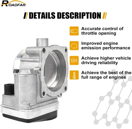 Miniatura 3 de ROADFAR Cuerpo del acelerador S20042 53032801AC para 2007-2009 para Chrysler Aspen 2005-2009 para Dodge Durango 2005-2010 para Dodge Ram 1500