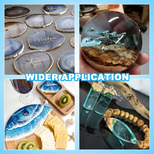 Miniatura 7 de Resina epoxi – Kit de resina de 32 onzas, kit de resina epoxi transparente, sin amarillamiento y sin burbujas para arte, manualidades, joyería