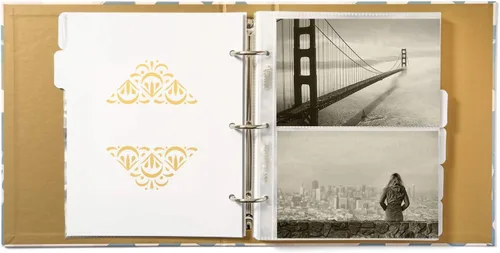 Miniatura 4 de Jot & Mark - Álbum de fotos (200 fotos de 4 x 6”, mangas de bolsillo transparentes, 6 divisores de pestañas, carpeta de 3 anillas de 8.5 x 9.5”)