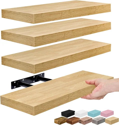 Miniatura 42 de Sorbus Estantes flotantes para pared, estante flotante de 16 pulgadas para cocina, dormitorio, sala de estar, baño, hogar y decoración de pared