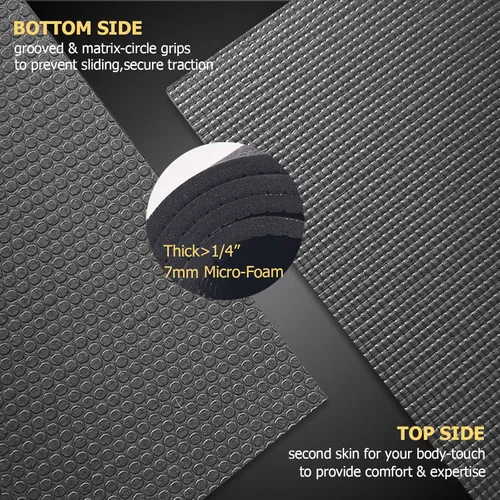 Miniatura 4 de GXMMAT Large Yoga Mat 12'x6'/10'x6'/6'x8'(7mm), Extra Thick Workout Mats for Home Gym Flooring, Ultra Comfortable Non-Slip Quick Resilient Barefoot