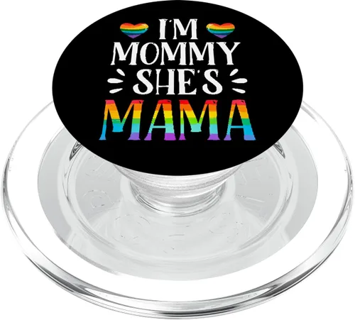 Miniatura 8 de I'm Mommy Mama Matching Gay Lesbianas Pareja LGBT Rainbow PopSockets Swappable PopGrip