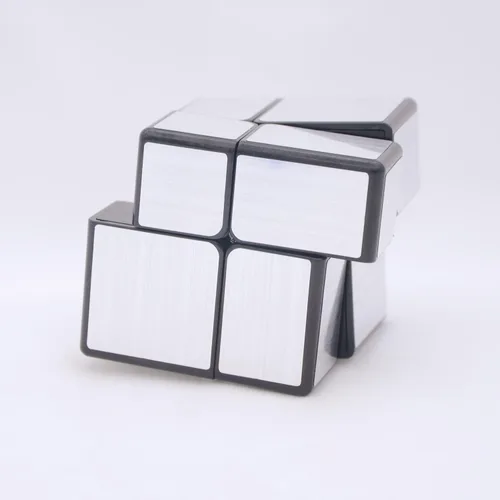 Miniatura 2 de Bukefuno QY Toys - Espejo de 2 x 2 bloques de cubo plateado, rompecabezas mágico de 2 x 2 x 2 pulgadas, versión plateada