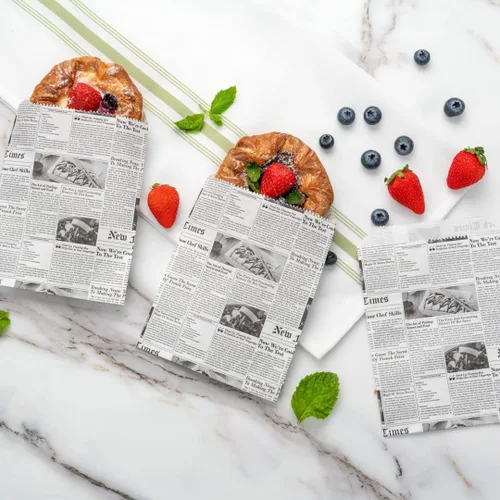 Miniatura 3 de Restaurantware Bag Tek - Bolsas de sándwich de 7 x 5 pulgadas, 100 bolsas de panadería a prueba de grasa, desechables para microondas, papel negro