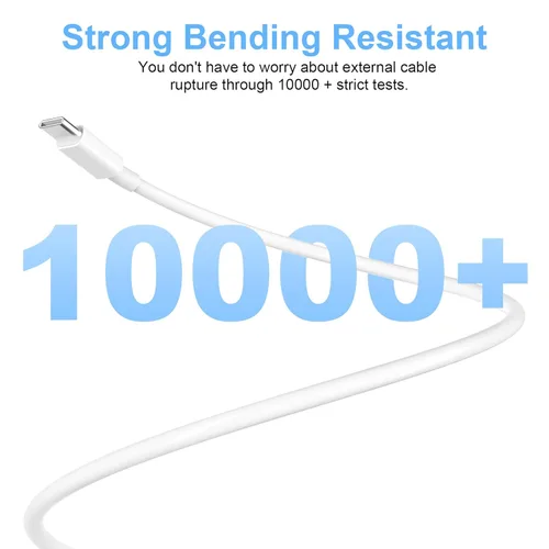 Miniatura 4 de Paquete de 2 cables de carga USB C a USB C de 3 pies y 60 W, cable de carga rápida tipo C a tipo C, para iPhone 16 E/17/Air/15/Pro/Plus/Pro Max