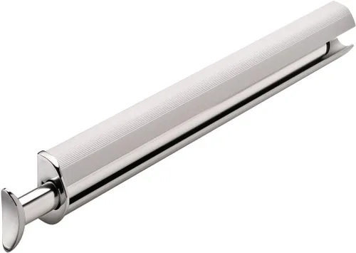 TAG Hardware - Barra de valet extraíble de alta calidad de 11 3/4 pulgadas de largo (aluminio mate con cromado)