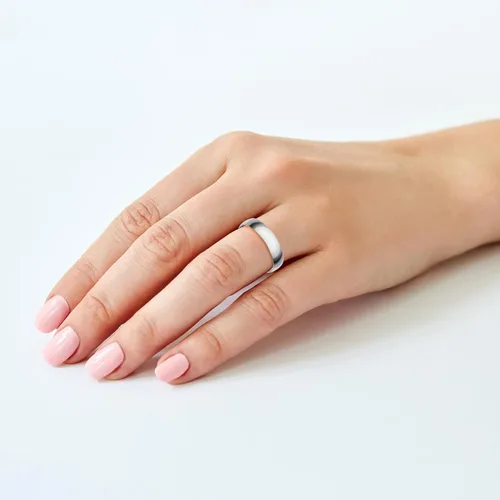 Miniatura 5 de Anillos de oro macizo con grabado personalizado de 0.157 in, 0.197 in y 0.236 in. Anillos ligeros para hombre o alianza de boda para mujeres en oro