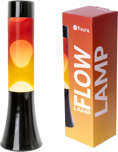 Miniatura 12 de Fisura - Lámpara de movimiento líquido de 15.5 pulgadas, cera roja, luz ambiental retro decorativa, luz nocturna para dormitorio, lámpara de magma