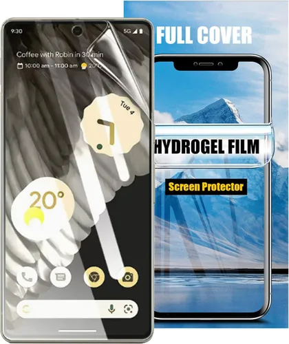 Miniatura 8 de LOOKSEVEN Paquete de 3 protectores de pantalla de poliuretano termoplástico suave transparente compatibles con Google Pixel 6, película protectora