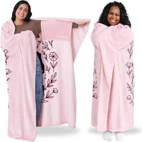 Miniatura 21 de Super Blanky Wearable Blankets for Women and Men, Graduation Day Gift for Her, Fathers Day Gift, Wife Birthday Gifts Ideas Azul Aurora
