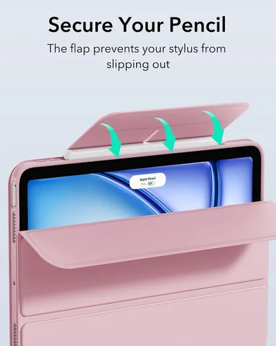 Miniatura 8 de ESR para iPad Air Funda de 11 Pulgadas M3/M2 (2025/2024), Funda para iPad Air de 5ª/4ª Generación (2022/2020) de 10.9 Pulgadas con Soporte para Rosa