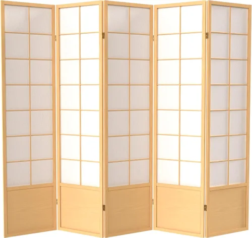 Miniatura 21 de Red Lantern Pantalla Zen Shoji de 5.9 ft de altura - Miel - 3 paneles