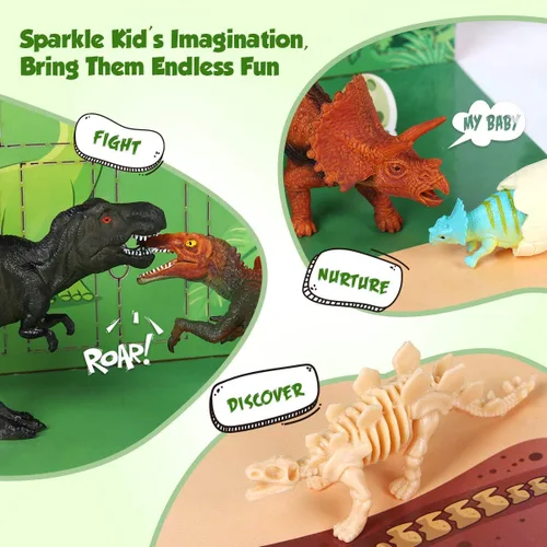 Miniatura 4 de D-FantiX Calendario de Adviento de Dinosaurios 2025 para Niños, Calendario de Adviento de 24 Días de Cuenta Regresiva para Navidad, Juguetes