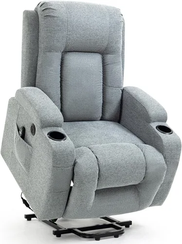 Miniatura 22 de Silla reclinable eléctrica con elevación Trustyue con calor y masaje, sillas elevadoras para asistencia al estar de pie, silla pequeña con elevación