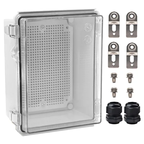 Miniatura 27 de Caja Eléctrica Impermeable para Exteriores Caja de Conexiones Resistente a la Intemperie IP67 Carcasa de Plástico ABS Caja de Proyecto