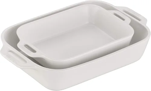 Miniatura 10 de STAUB Juego de platos rectangulares de cerámica para hornear de 2 piezas - Citron